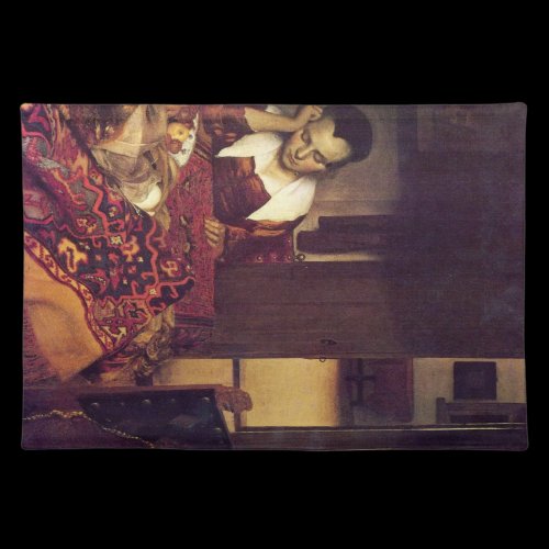 A woman asleep by Johannes Vermeer Place Mats