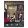 A Woman Drinking With Two Men By Hooch Pieter De ( Custom Flyer