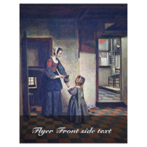 A Woman With A Child In A Pantry. [1] By Pieter De Flyer Design