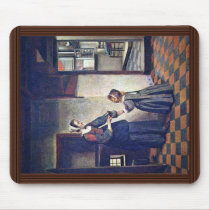 A Woman With A Child In A Pantry. [1] By Pieter De Mousepad