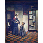 A Woman With A Child In A Pantry. [1] By Pieter De Cut Out