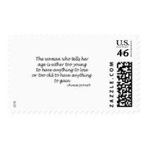 A Womans Age quote postage
