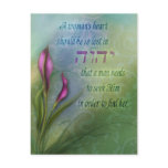 A Womans Heart - Calla Lily Post Cards