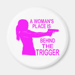 A WOMAN'S PLACE REFRIGERATOR MAGNETS