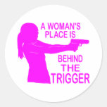 A WOMAN'S PLACE STICKER