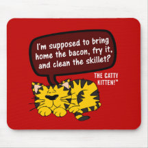 A woman's work is never done in the office or home mousepads