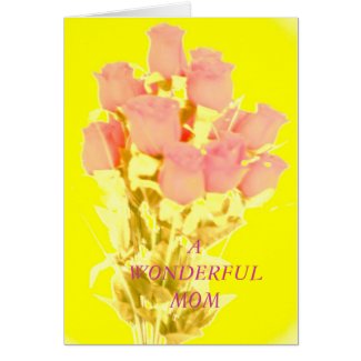 A WONDERFUL MOM zazzle_card