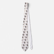 A Wonderland Invitation Just For You White Rabbit Neck Tie