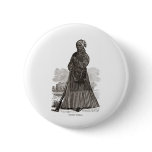 A woodcut image of Harriet Tubman, before 1869 Button