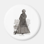 A woodcut image of Harriet Tubman, before 1869 Magnets