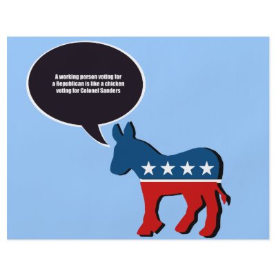 A working person voting for a Republican is like a Flyer by AntiRepublican