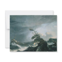A World Famous Painting of A Stormy Sea Personalized Invites
