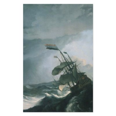 A World Famous Painting of A Stormy Sea Customized Stationery by rspears01