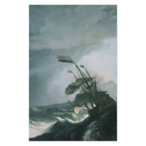 A World Famous Painting of A Stormy Sea Customized Stationery