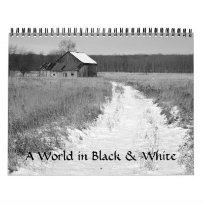 A World in Black and White Wall Calendar by leonard1