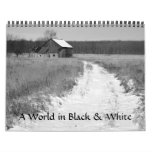 A World in Black and White Wall Calendar