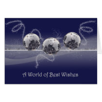 A World of Best Wishes Christmas Card cards