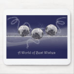 A World of Best Wishes Christmas Mousepad