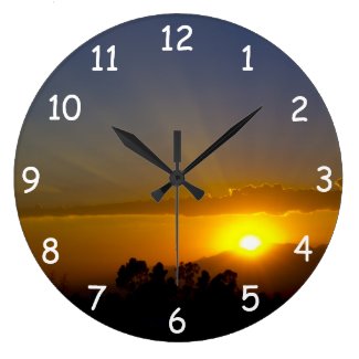 A WOW! Sunset 2 Wall Clock