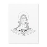 A-yé Khandro Line Drawing [postcard]