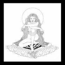 A-yé Khandro Line Drawing [poster] posters