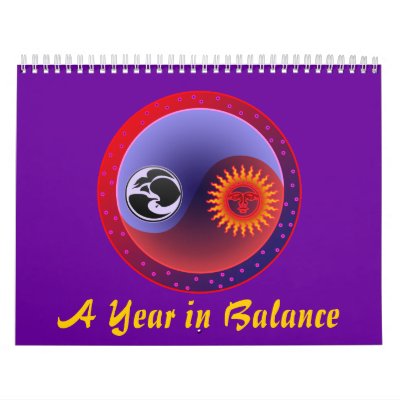 A Year in Balance Yin Yang 15 Month Calendar by NaturalDualities