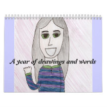 a year of drawigns and words calendar