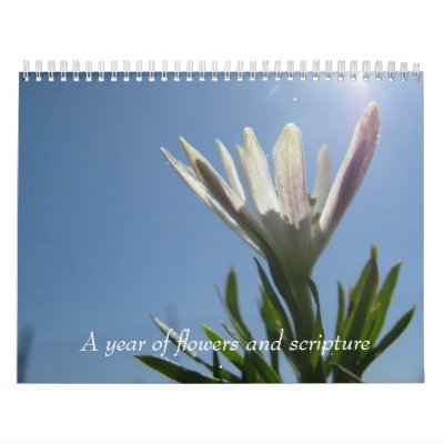 A Year Of Flowers And Scripture Wall Calendar by rohan12
