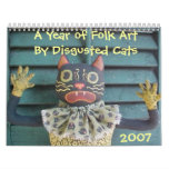 A Year of Folk Art by Disgusted Cats Calendar