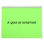 A year of scripture wall calendar