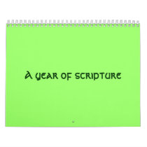 A year of scripture wall calendar