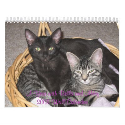 A Year with  and Abby 2008 Wall Calendar by valkrist