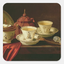 A Yixing Teapot and Chinese Porcelain Tete-a-Tete Sticker