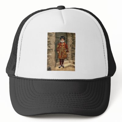 A yoeman of the guard (Beefeater), London, England Mesh Hats by photochrom