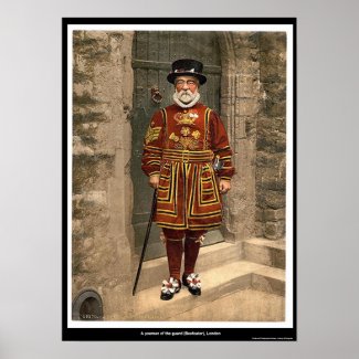 A yoeman of the guard (Beefeater), London, England Print
