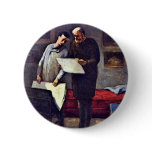 A Young Artist Receives Advice By Daumier Honoré ( Pinback Button