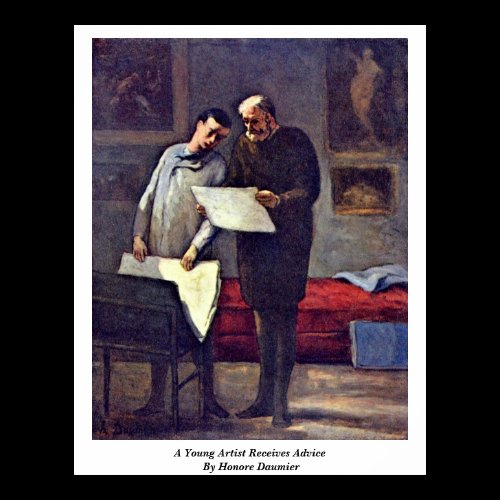 A Young Artist Receives Advice By Honore Daumier Poster