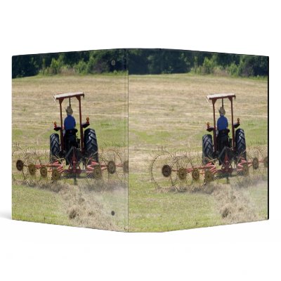 A young boy driving a tractor harvesting 3 ring binder by danitadelimont