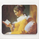 A Young Girl Reading Mousepad