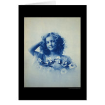 A Young Girl With Flowers 1903 Greeting Cards
