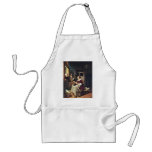 A Young Lacemaker Is Interrupted By A Special Bird Aprons