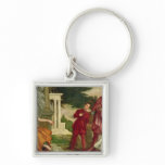 A Young Man Between Virtue and Vice Keychains