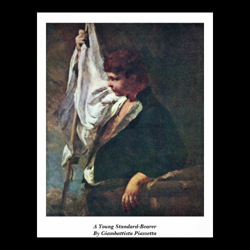 A Young Standard-Bearer By Giambattista Piazzetta Posters