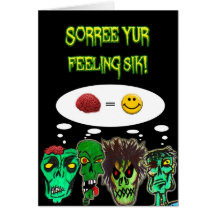 A Zombie Get Well Card