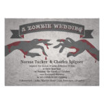 A Zombie Wedding Invitation invitations
