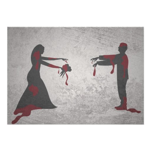 A Zombie Wedding Invitation
