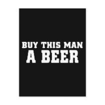aa31 buy this man beer bachelor party funny humor post cards