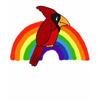 AA- Cardinal and rainbow Shirt shirt