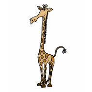 AA- Funky Cute Giraffe Cartoon Shirt shirt