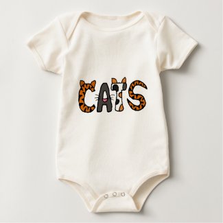 AA- Funny Cartoon Cats Baby Outfit shirt